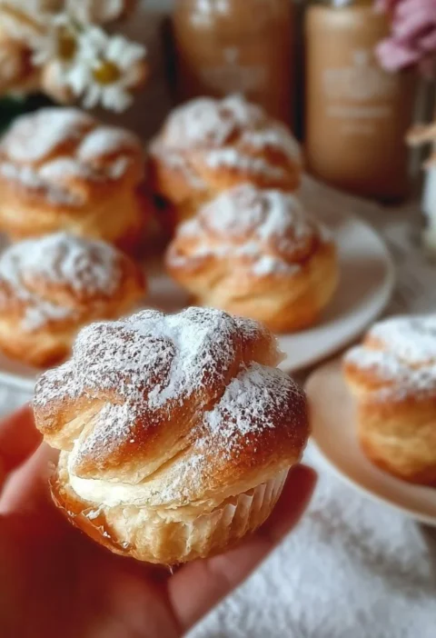 Pan Brioche Dolce guarnito con ganache e ciambelle ripiene