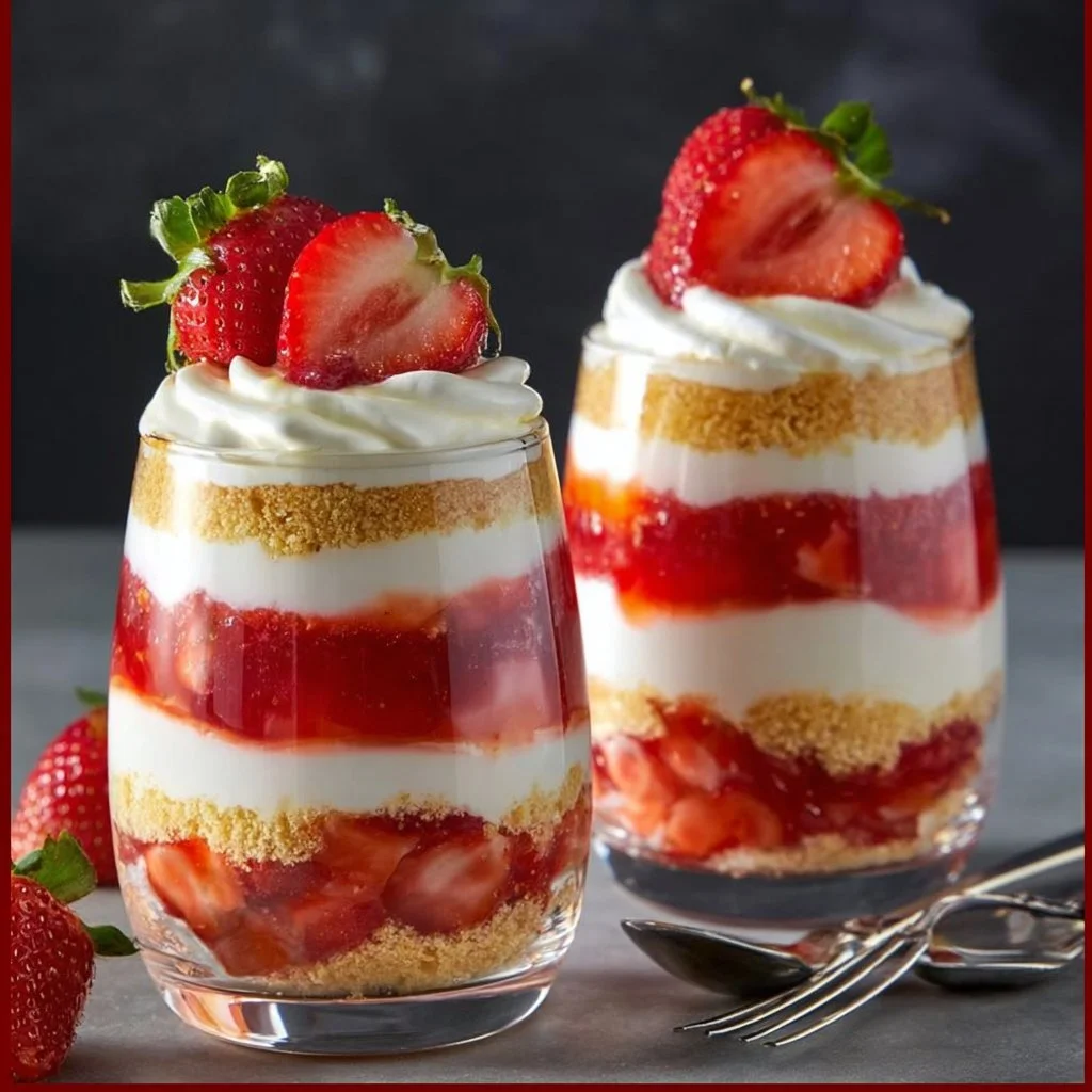 Parfait à la fraise