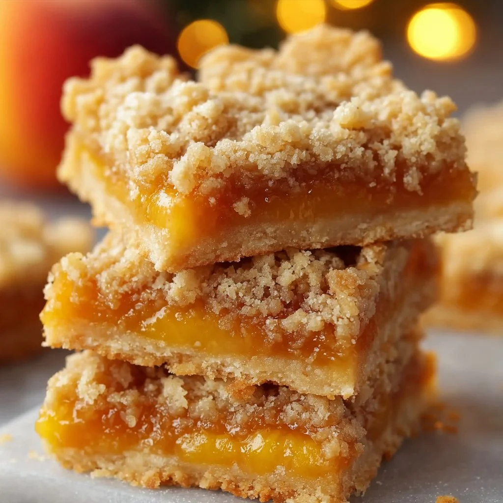 Peach Crumb Bars
