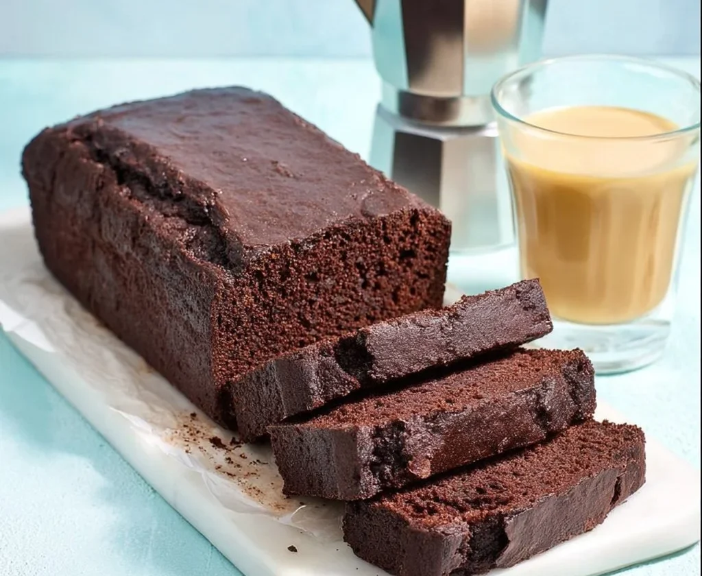 Plumcake al cioccolato e ricotta soffice e goloso pronto per la degustazione