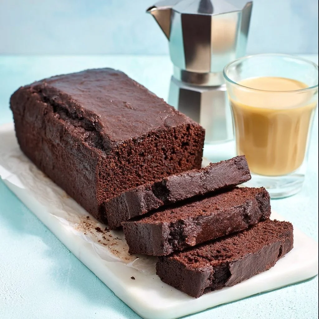 Plumcake al cioccolato e ricotta soffice e goloso pronto per la degustazione