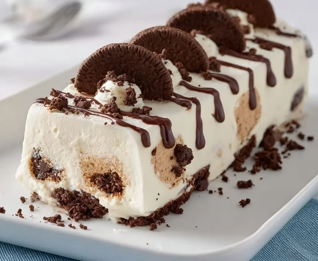 Semifreddo Pan di Stelle senza gelatina con crema spalmabile