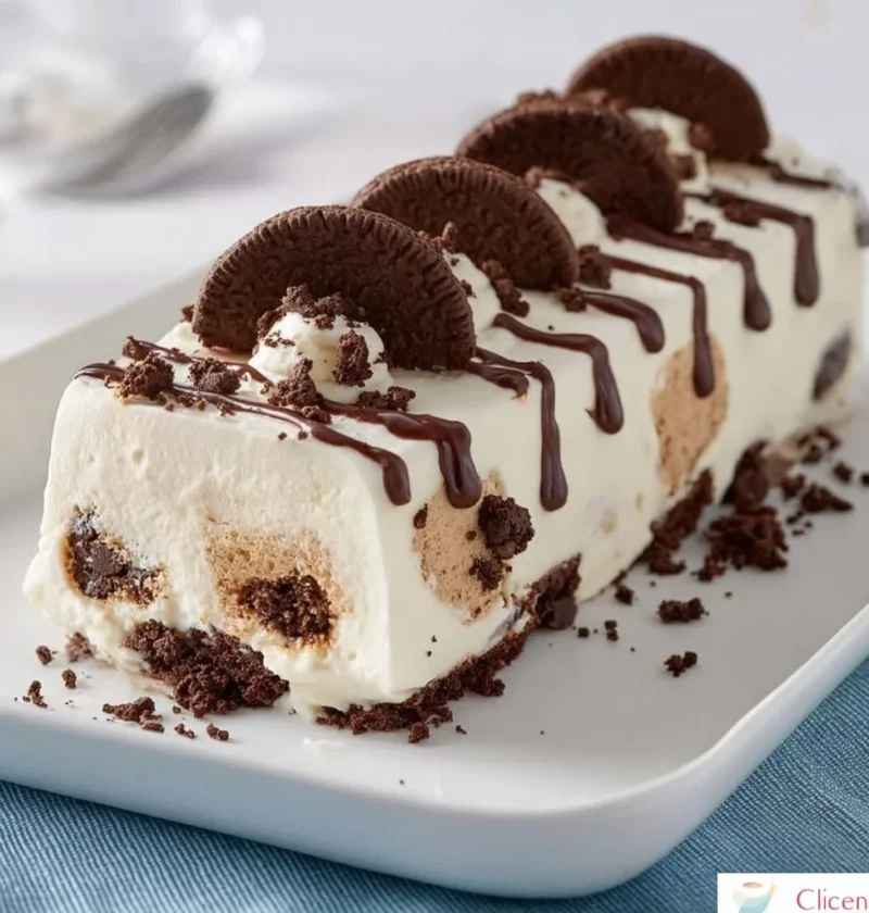 Semifreddo Pan di Stelle senza gelatina con crema spalmabile