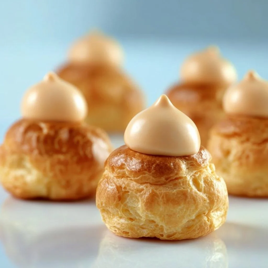 Deliziosi bignè ripieni di zabaglione cremoso