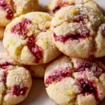 Biscotti Chewy ai Lamponi e Cioccolato Bianco