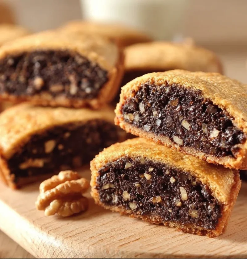 Biscottoni nocciole e cioccolato appena sfornati su un piatto