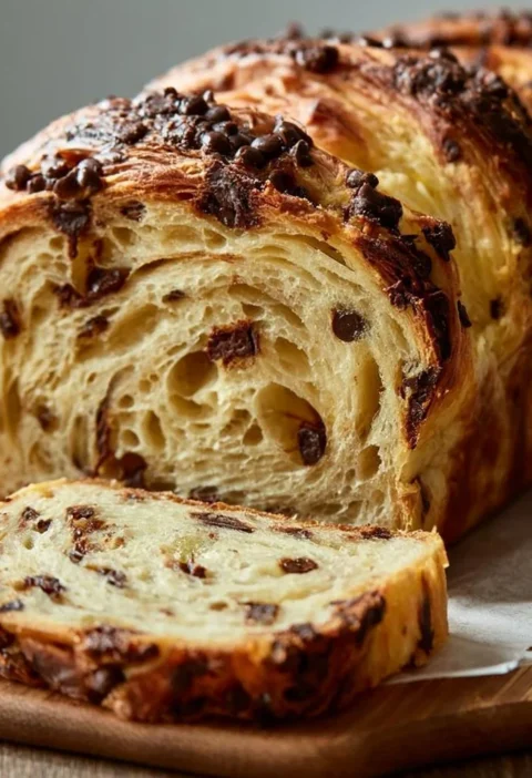 Bocconcini di Croissant al Cioccolato con Lievito Madre appena sfornati