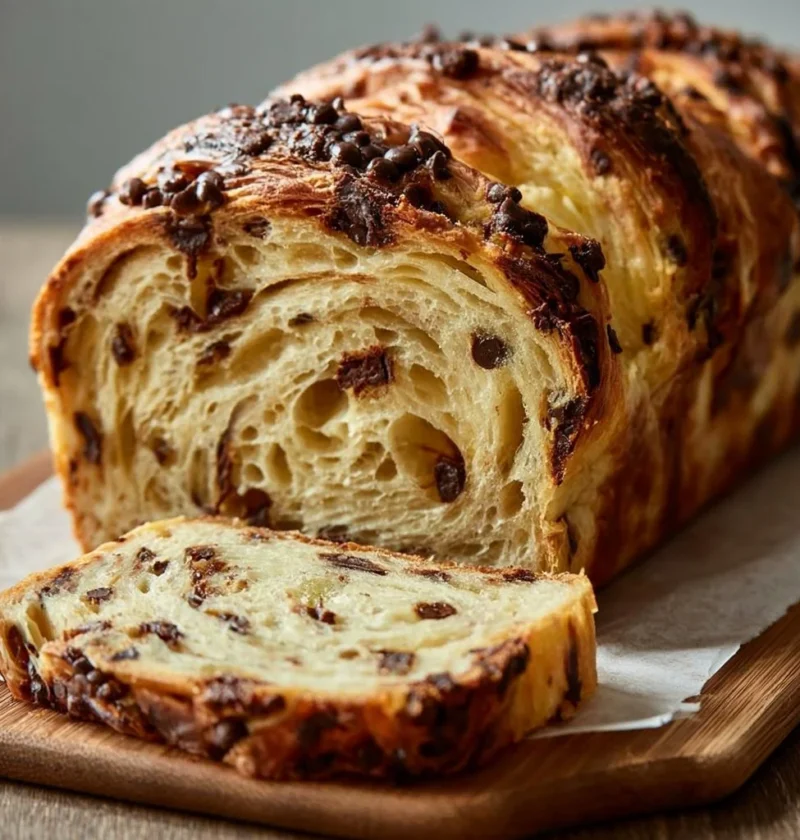 Bocconcini di Croissant al Cioccolato con Lievito Madre appena sfornati