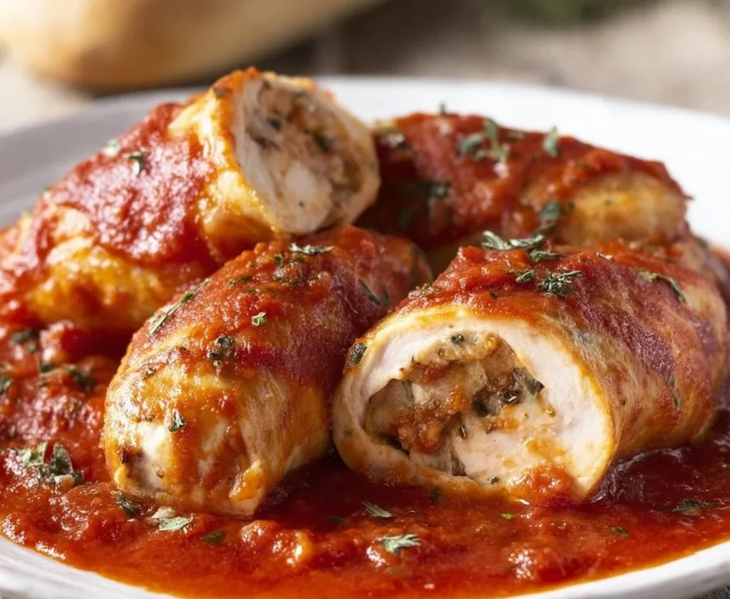 Calamari ripieni in padella con ripieno saporito e ingredienti freschi