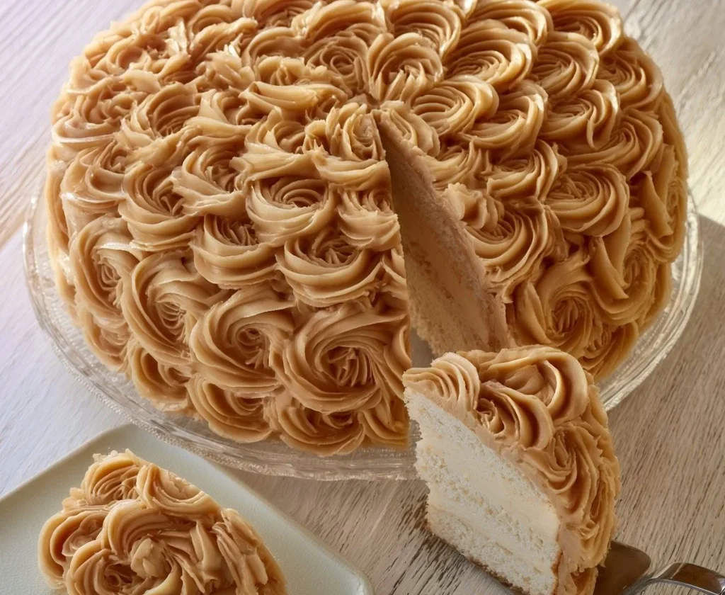 Cheesecake al Caramello con salsa di caramello sopra e decorazioni