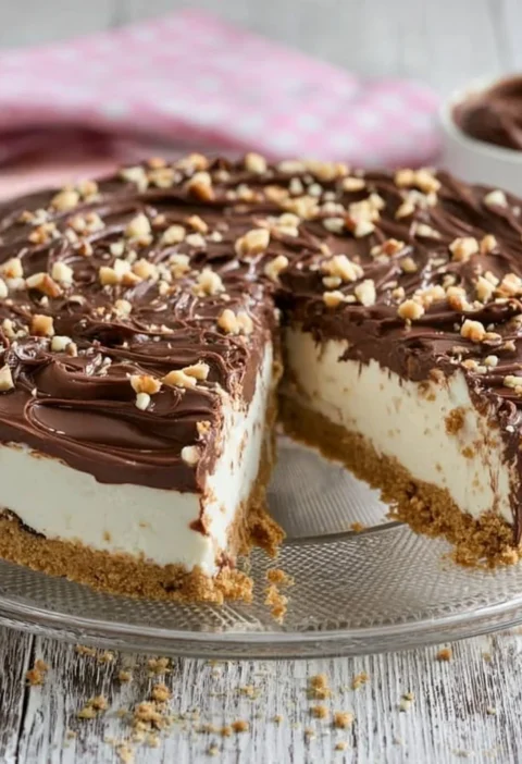 Cheesecake Nutella e mascarpone, ricetta facile e golosa