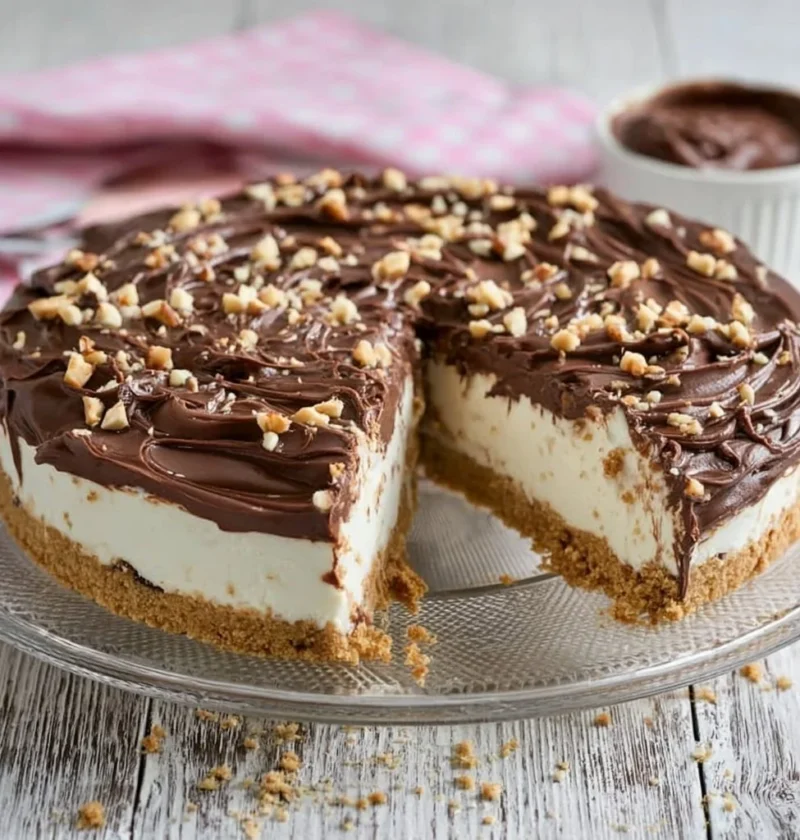 Cheesecake Nutella e mascarpone, ricetta facile e golosa
