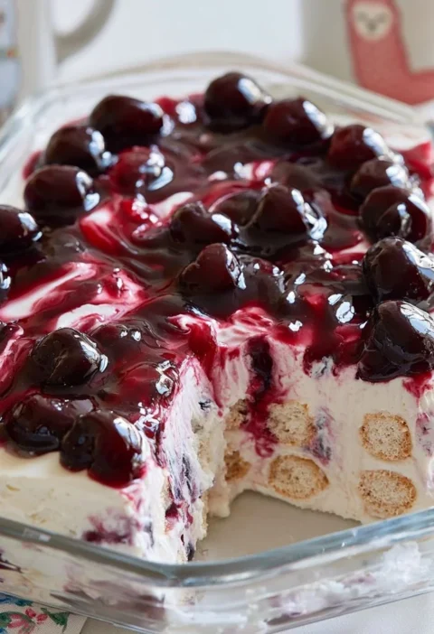 Dessert al cucchiaio con amarene: un dolce irresistibile e cremoso.