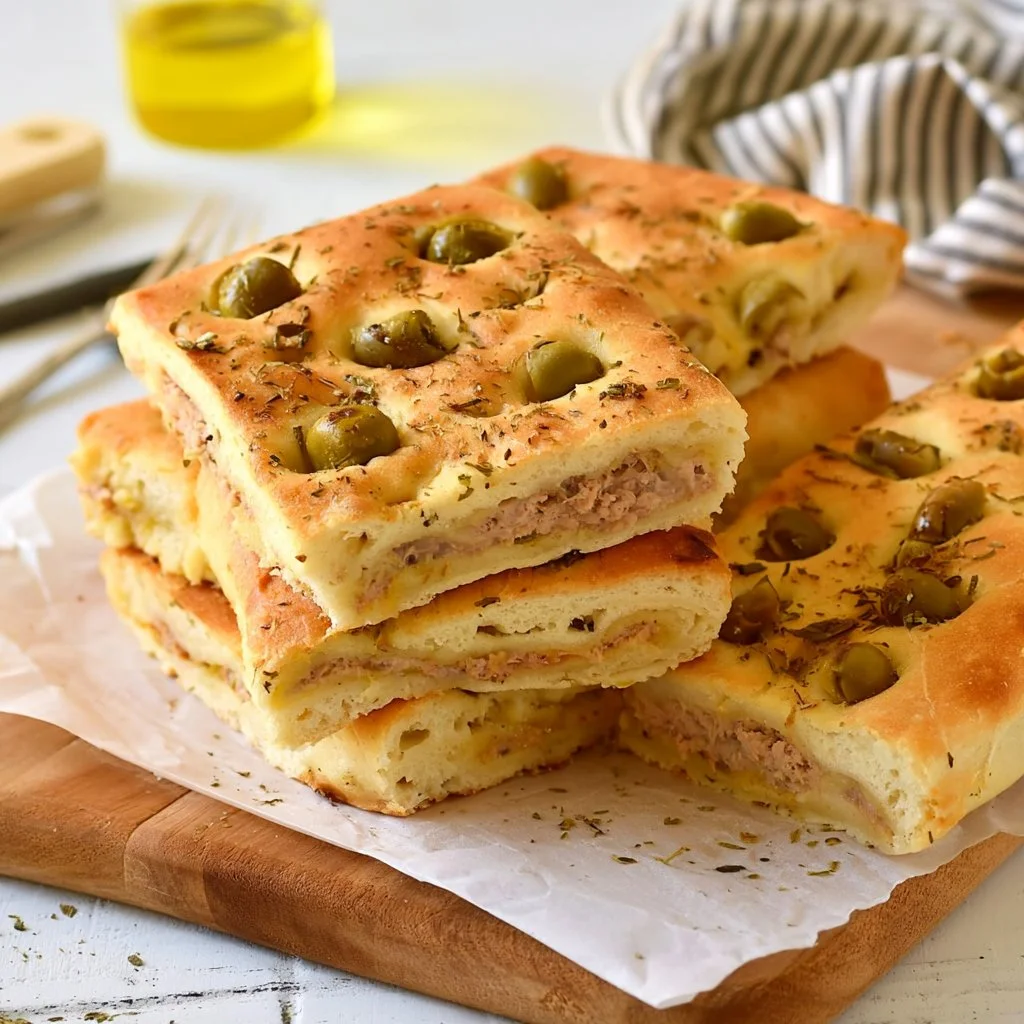 Focaccia Ripiena con Tonno