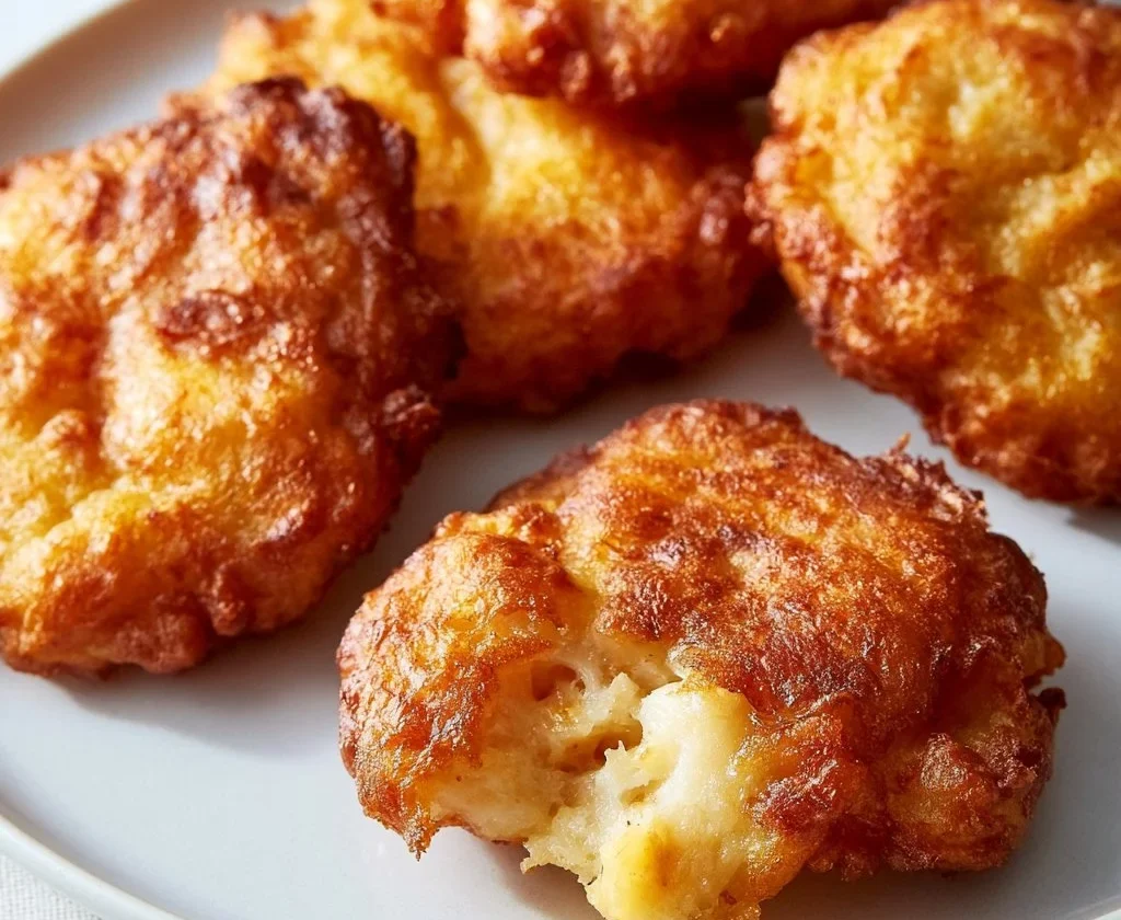 Frittelle di Banana Schiacciata, delizioso dessert malese con banane.