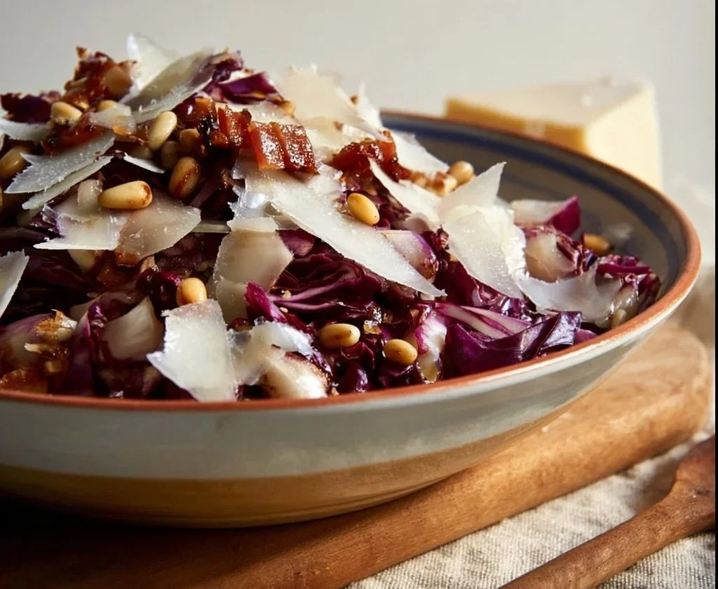 Insalata di Radicchio con ingredienti freschi e colorati