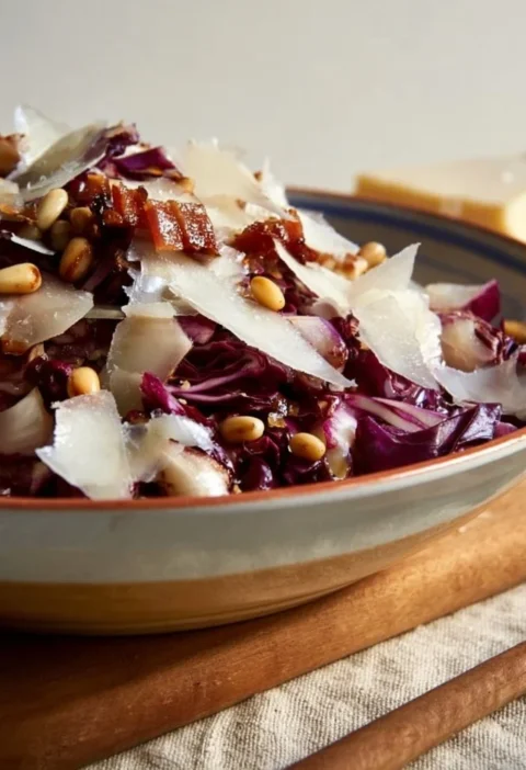 Insalata di Radicchio con ingredienti freschi e colorati