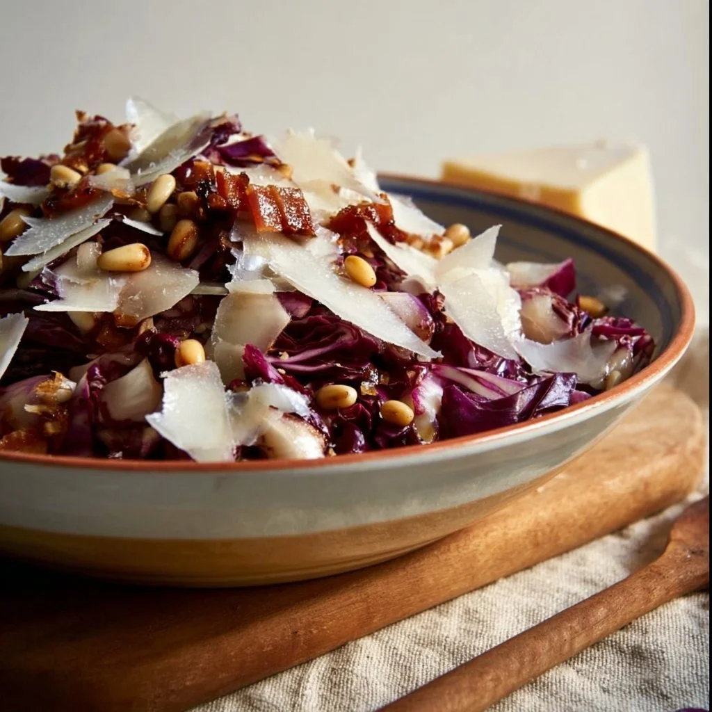 Insalata di Radicchio con ingredienti freschi e colorati