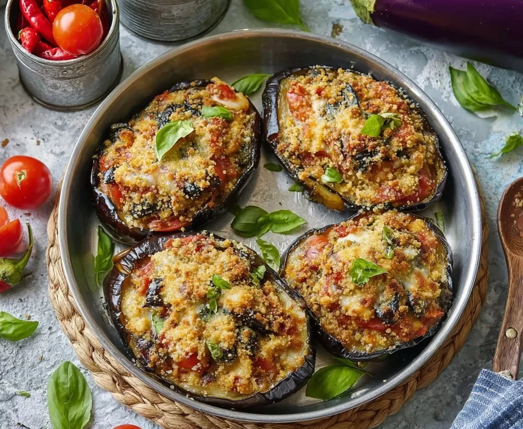 Melanzane ripiene al forno, ricetta di Profumo di Cannella e Cioccolato