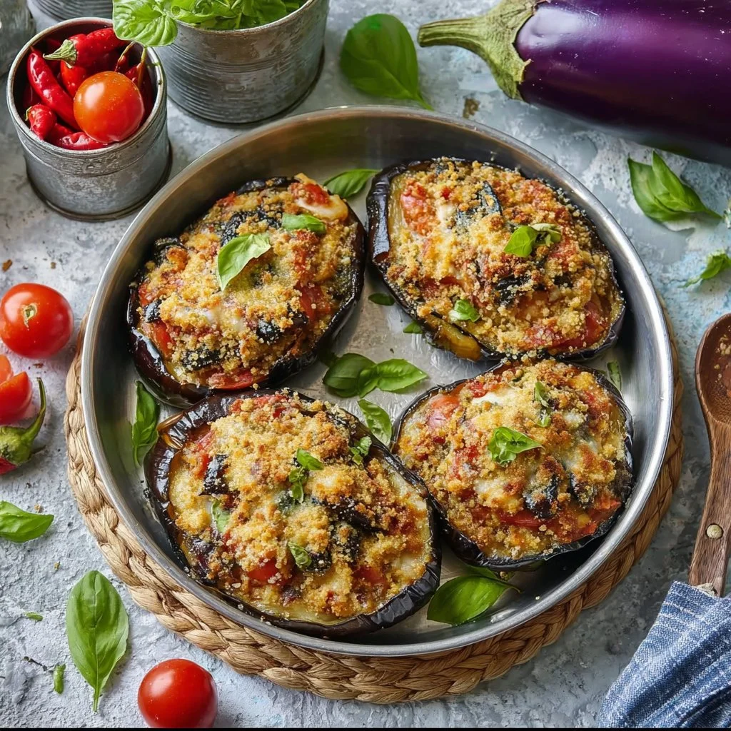 Melanzane ripiene al forno, ricetta di Profumo di Cannella e Cioccolato