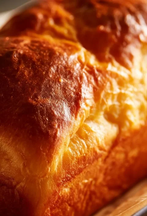 Amish sweet bread appena sfornato, morbido e profumato, ricetta tradizionale