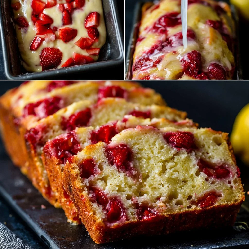 Pane veloce alla limonata di fragole