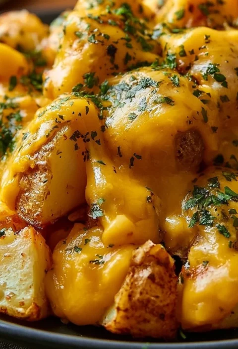 Patate al formaggio e ranch pronte in 3 ingredienti