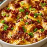 Casseruola di hashbrown formaggiosi
