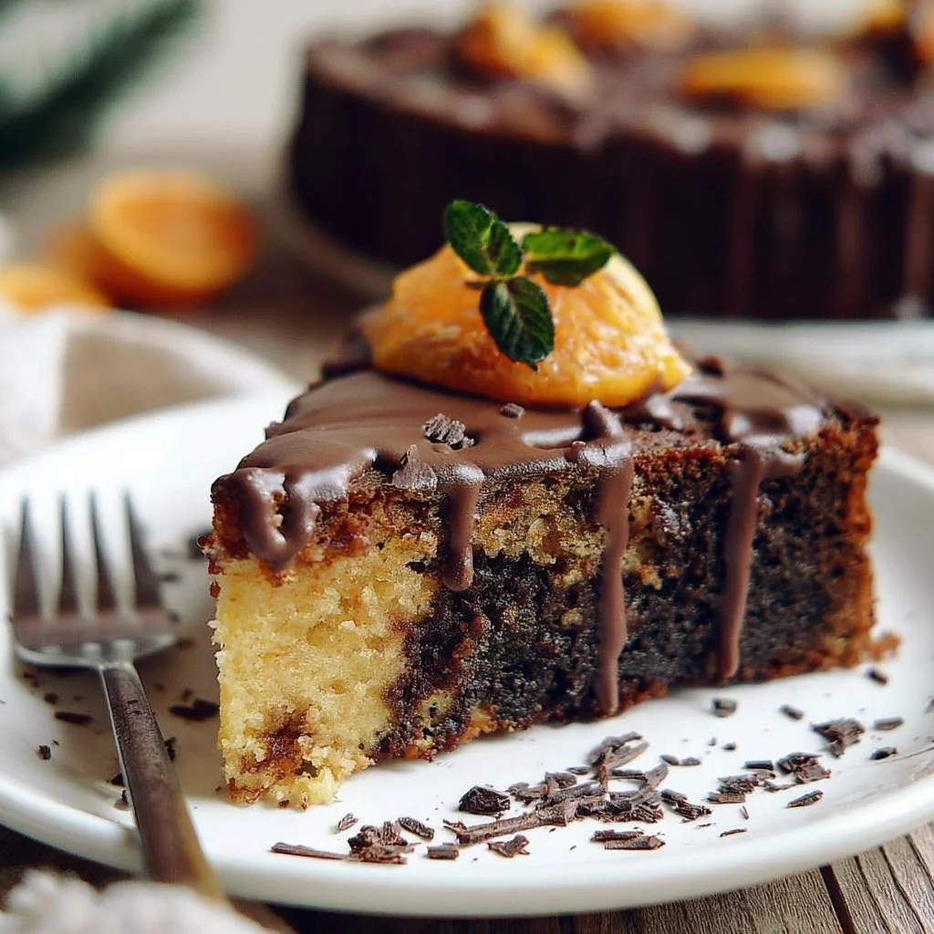 POKE CAKE CIOCCOLATO E ARANCIA