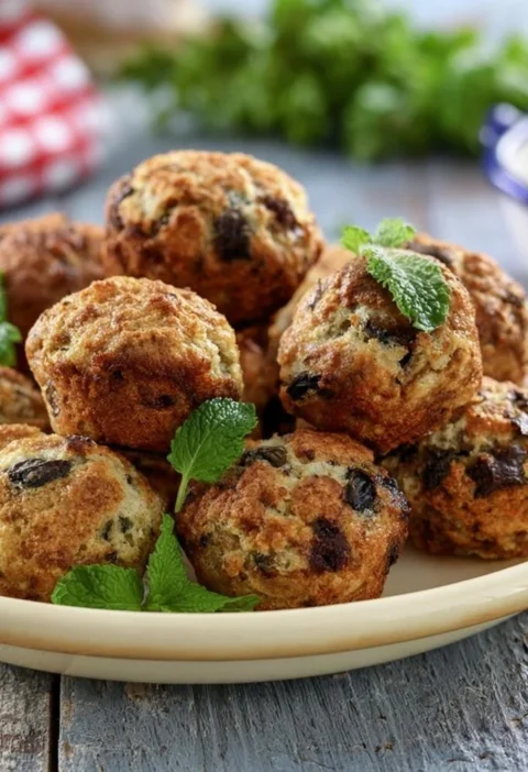 Polpette di melanzane al forno servite su un piatto elegante.