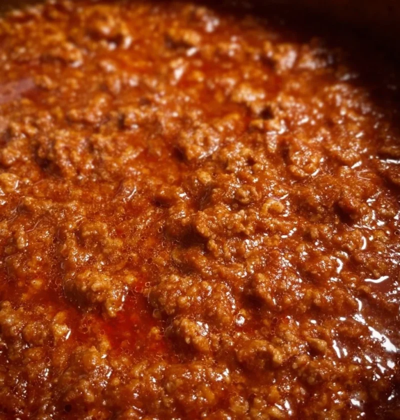 Piatto di ragù alla bolognese servito con pasta