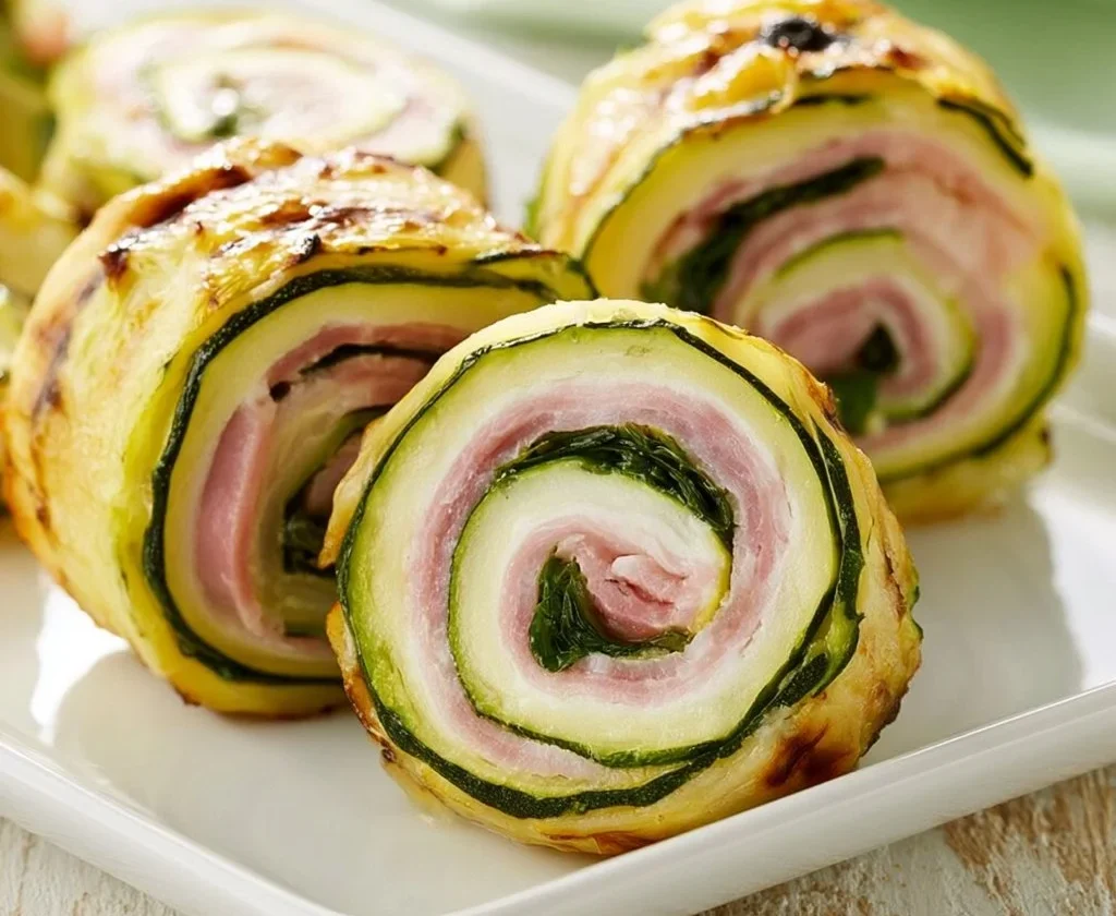 Delizioso Rotolo di Zucchine farcito con formaggio e spezie