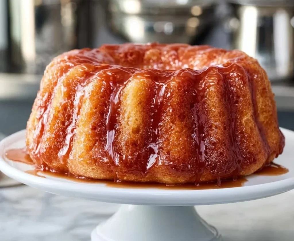 Rum Baba: dolce tradizionale imbevuto di rum e sciroppo, decorato con panna montata.