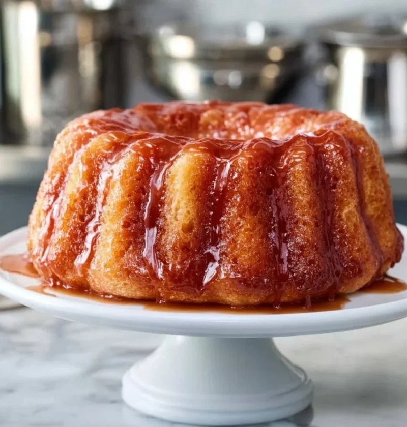 Rum Baba: dolce tradizionale imbevuto di rum e sciroppo, decorato con panna montata.