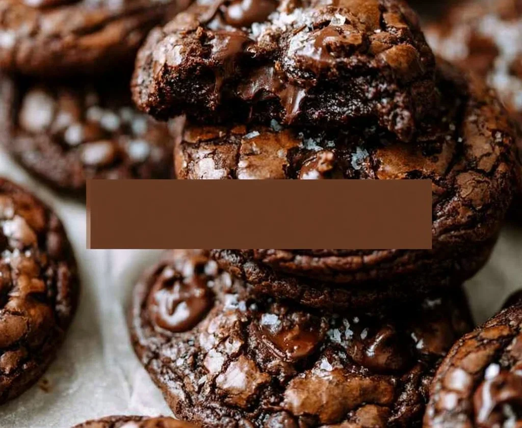 Biscotti al cioccolato con sale e caramello - Brownie cookies deliziosi