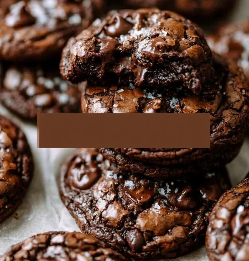 Biscotti al cioccolato con sale e caramello - Brownie cookies deliziosi