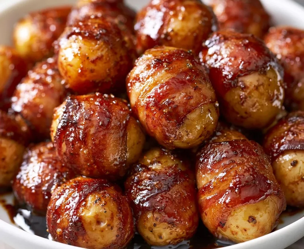 Scodella di Maiale e Patate servita in un piatto gourmet
