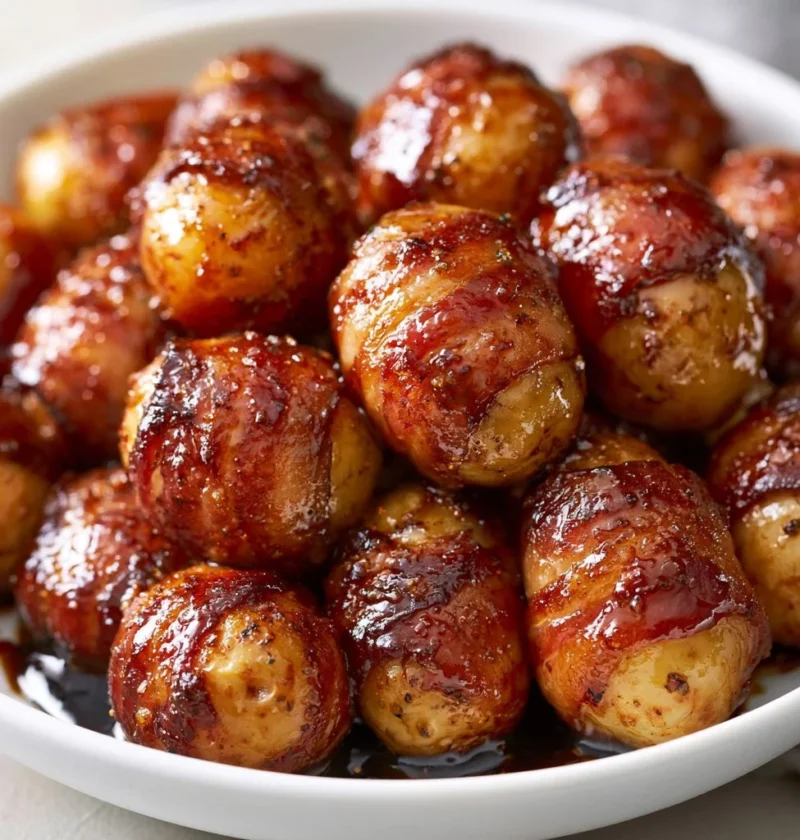 Scodella di Maiale e Patate servita in un piatto gourmet