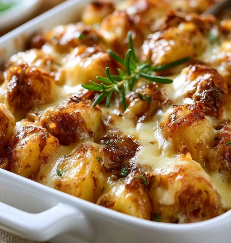 Sformato di Patate alla Francese con Cipolle, piatto cremoso e saporito