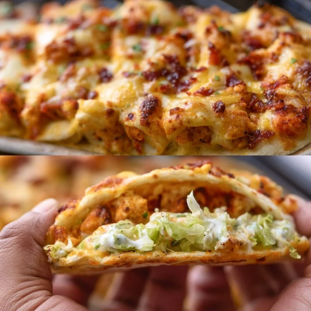 Tacos al Forno con Pollo, Bacon e Salsa Ranch