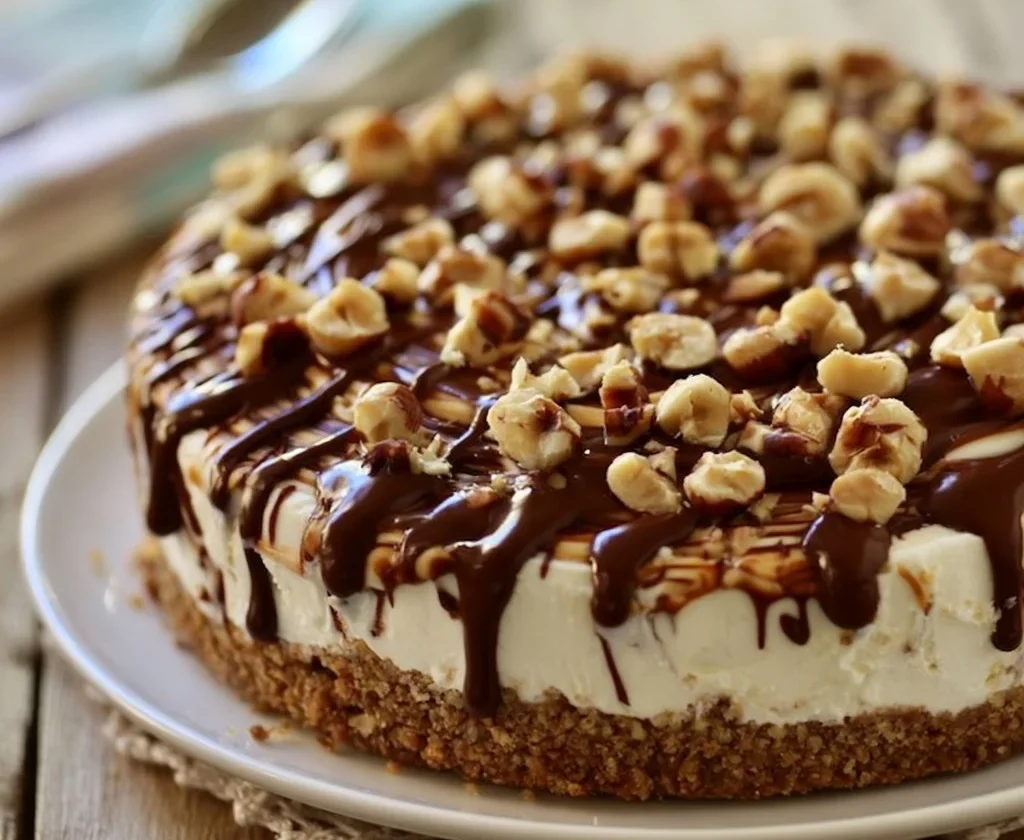 Torta Cuore di Panna decorata con panna e fragole fresche