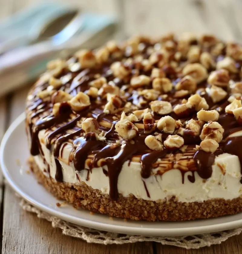 Torta Cuore di Panna decorata con panna e fragole fresche