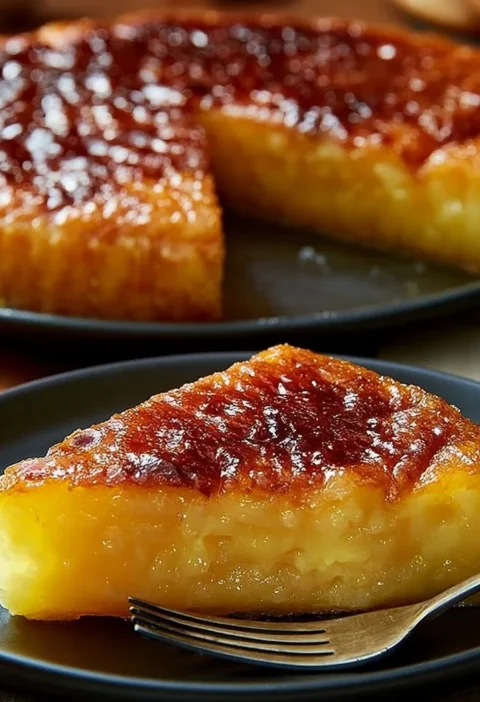 Fetta di Torta di Mele e Limone su un piatto elegante