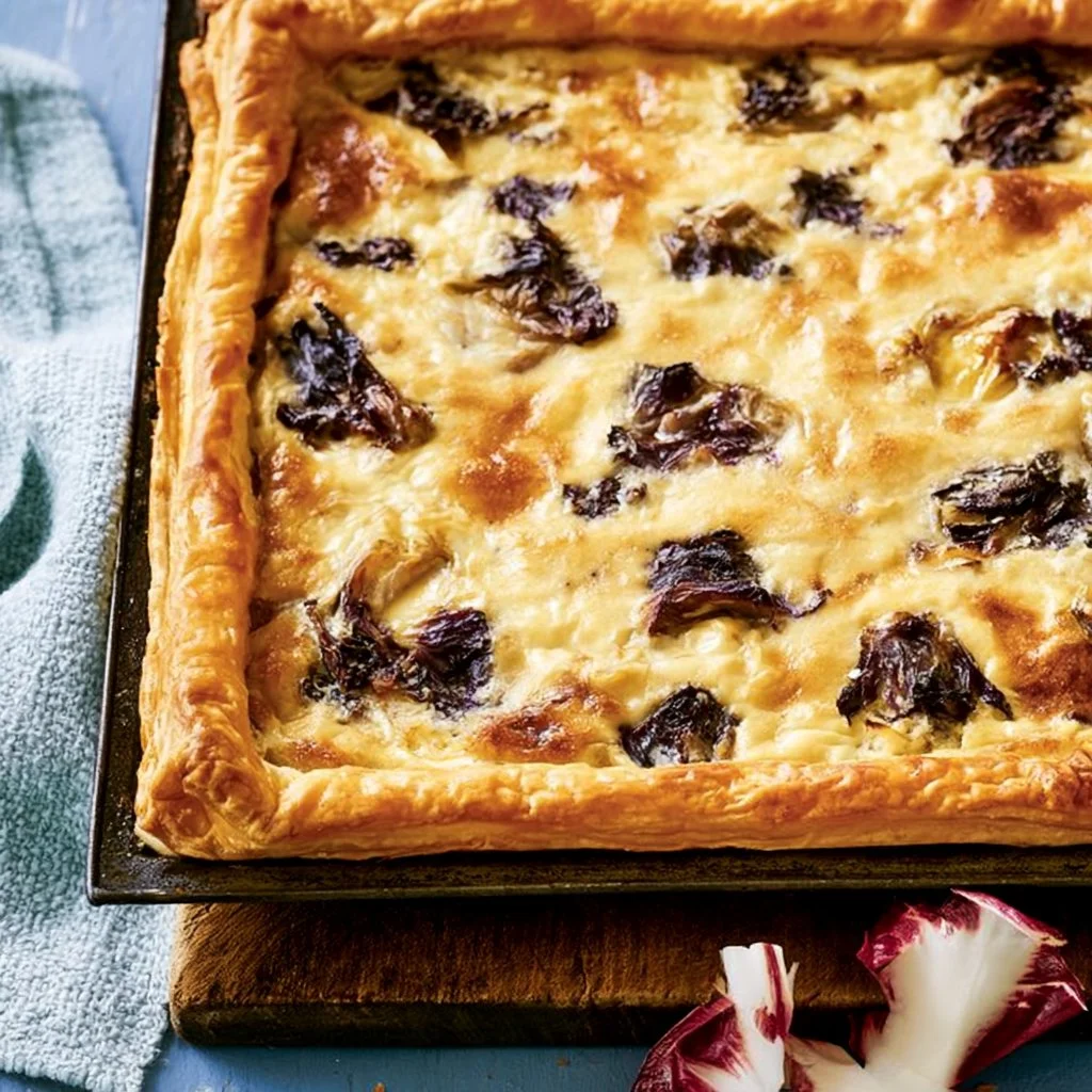 Torta salata con radicchio