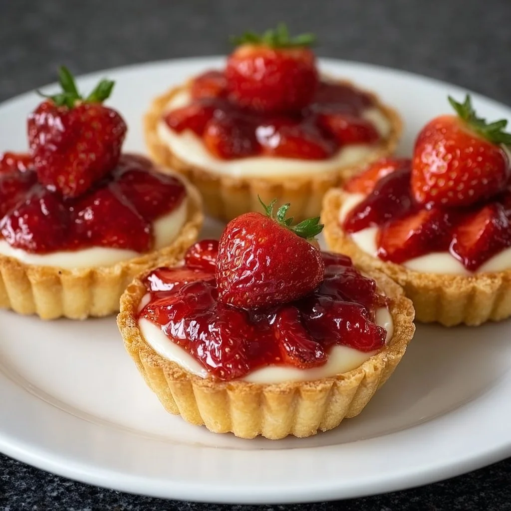 Tortinha de Morango Deliziosa decorata con fragole fresche