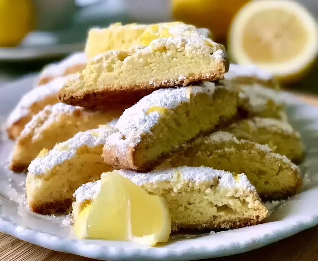 Biscotti al Limone freschi e croccanti su un piatto