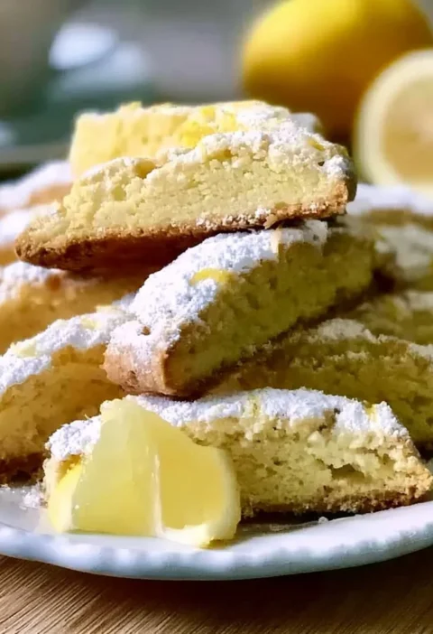 Biscotti al Limone freschi e croccanti su un piatto