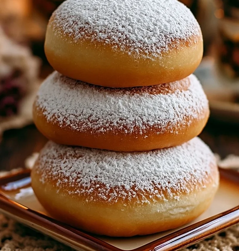 Bomboloni al forno freschi e soffici, pronti da gustare.