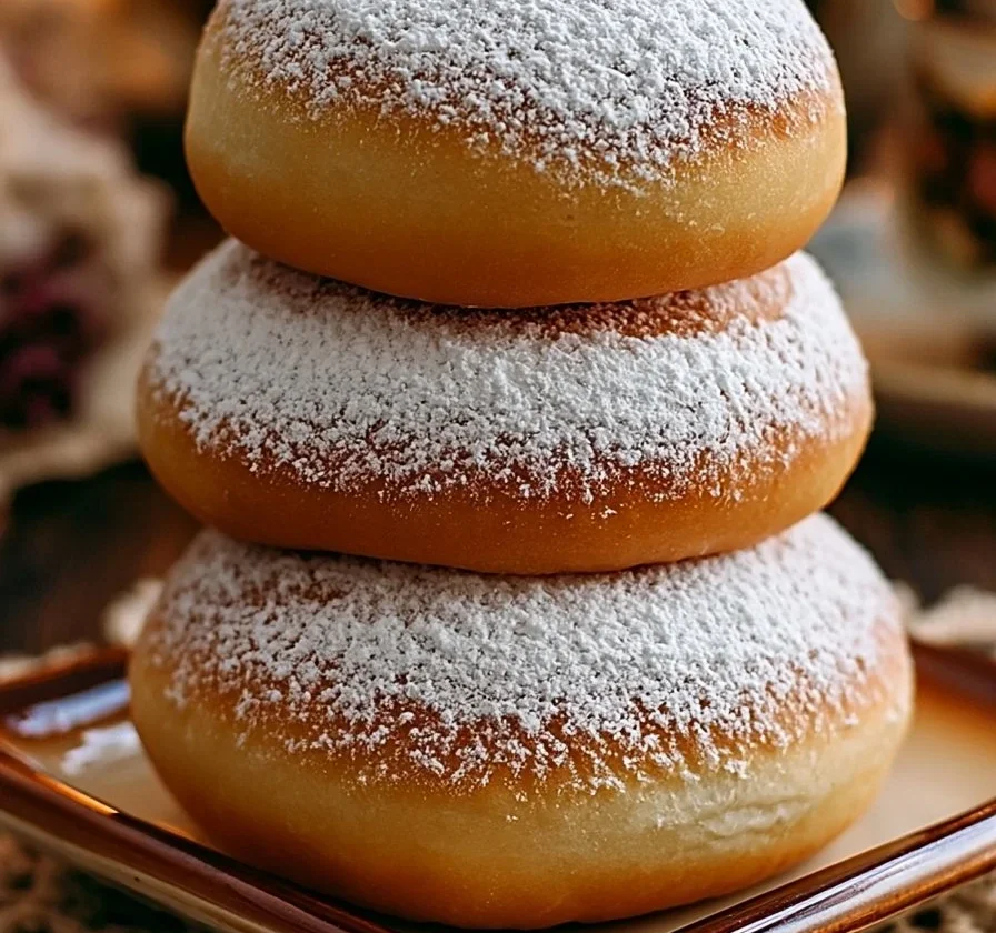 Bomboloni al forno freschi e soffici, pronti da gustare.