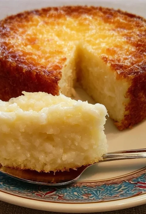 Budini di riso cremosi su un piatto elegante con decorazioni